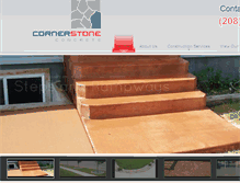 Tablet Screenshot of cornerstoneconcreteidaho.com